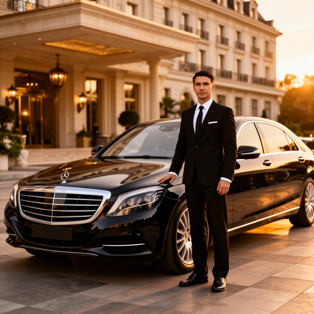 Travel2Go professional driver with a Mercedes-Benz vehicle